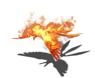 Flame Phoenix sprite from Myth War Online