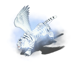 Glitter Tiger sprite from Myth War Online